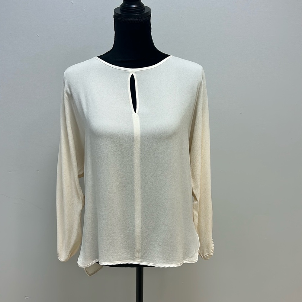 MaxMara Long Sleeve Silk Blouse, Size 8
